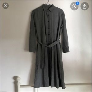 UNIQLO GREY FLANNEL DRESSS